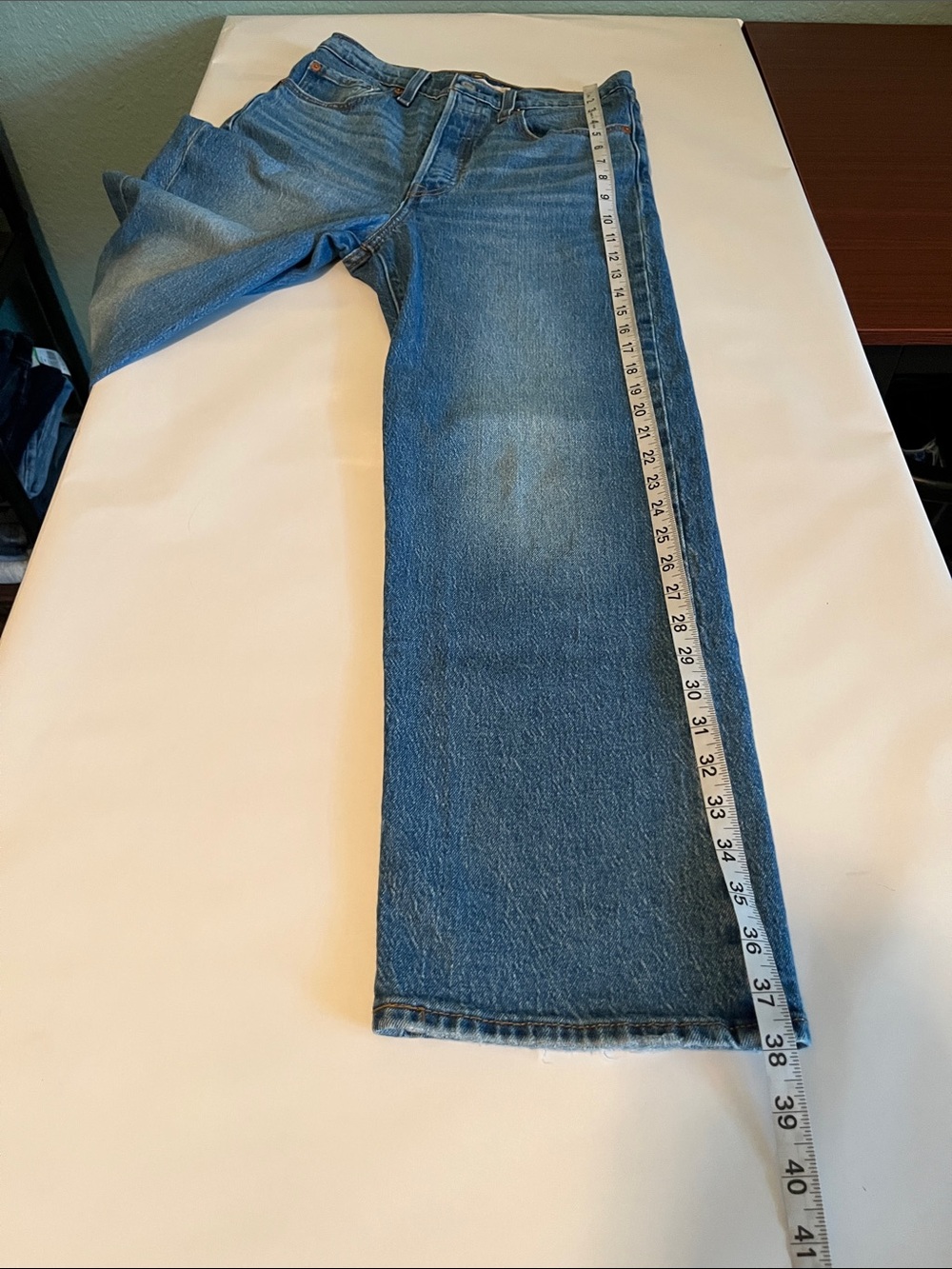 Levi’s Ribcage Straight Ankle High Rise Size 27 - Picture 9 of 16